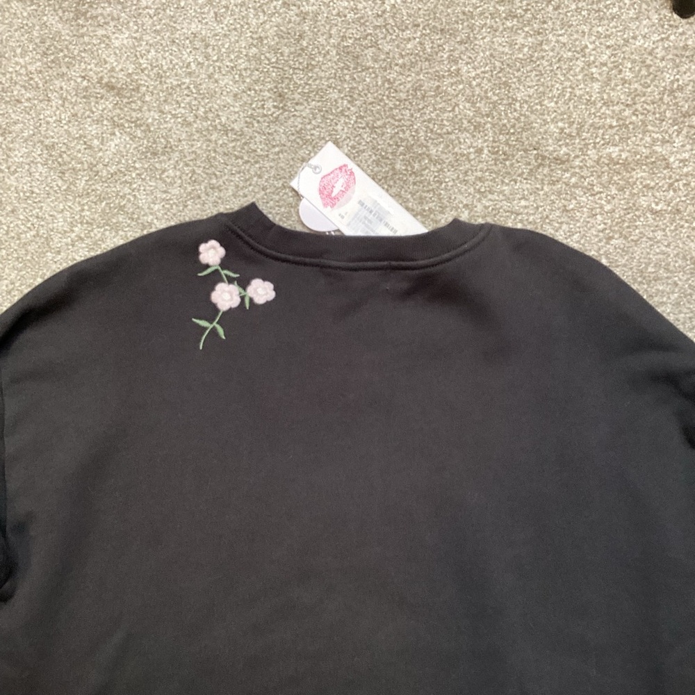 NEW Wildfox Dirty Martini Roadtrip Sweatshirt | Pirate Black Small - Picture 10 of 10